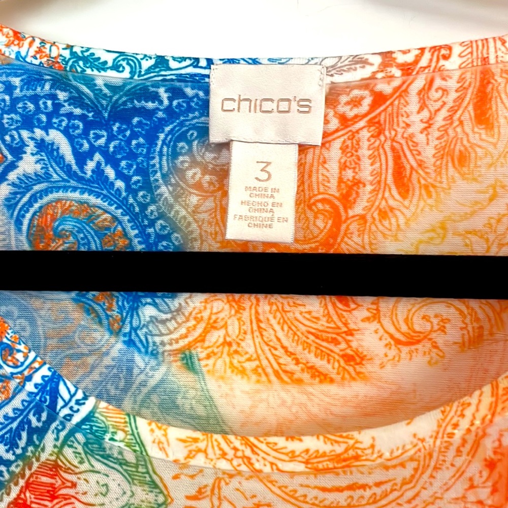 CHICOS Vibrant Top - Picture 4 of 6